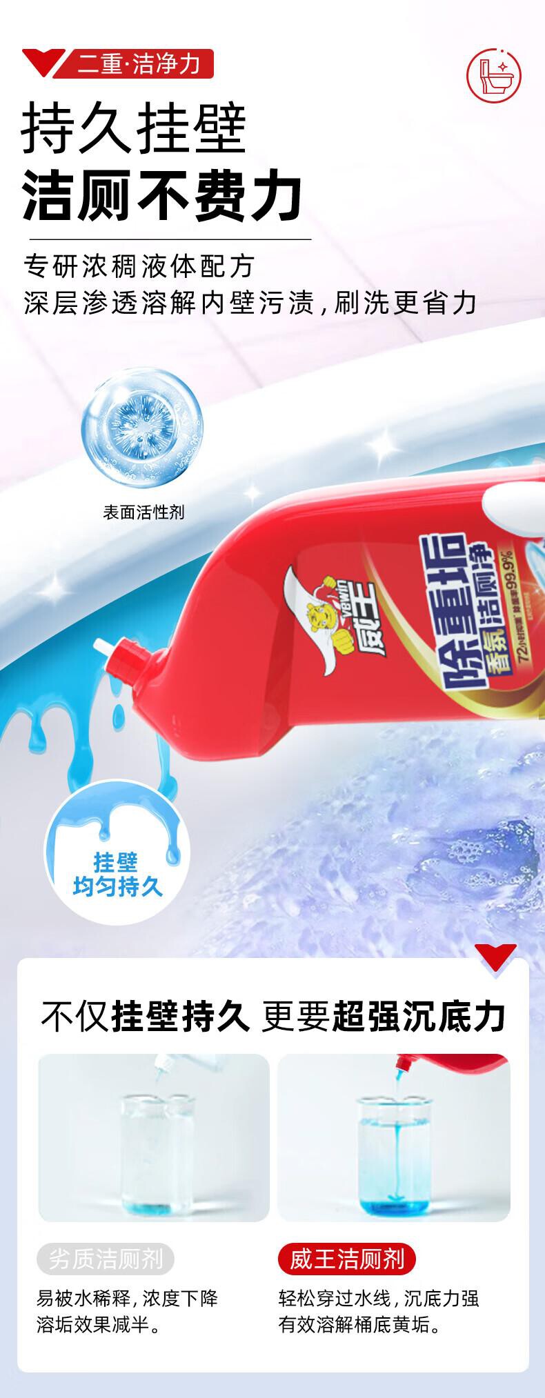 威王 洁厕剂 500g/瓶 组 2瓶/组 详情图 5
