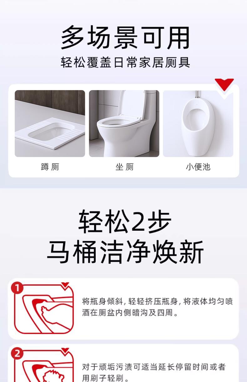 威王 洁厕剂 500g/瓶 组 2瓶/组 详情图 9