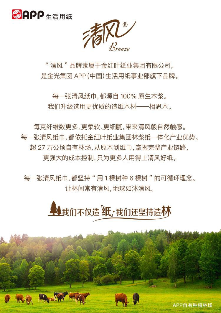清风原木纯品3层120抽*20包（提 ） 详情图 11