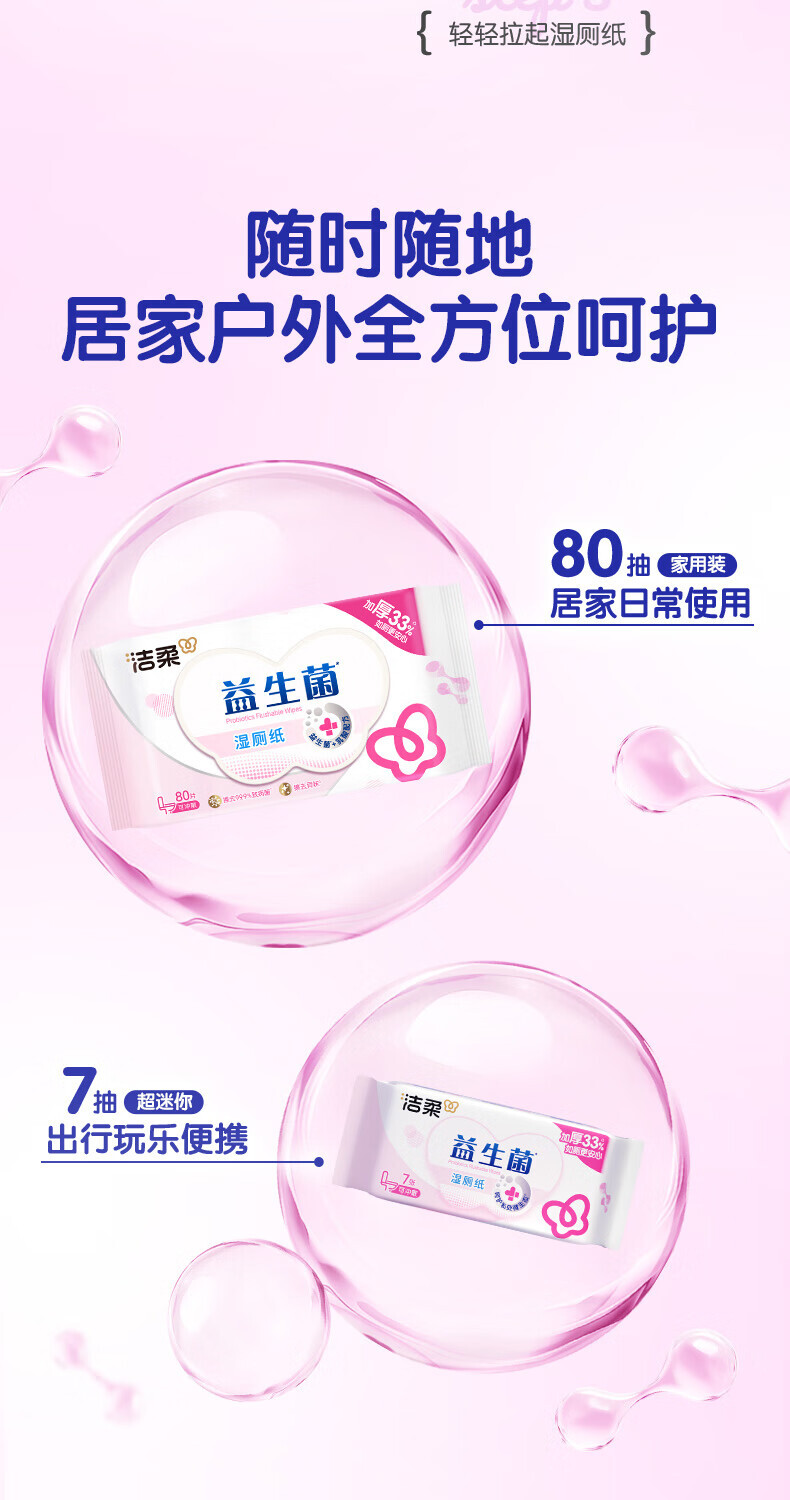 洁柔 JS285-04E 益生菌湿厕纸80片*4包/箱 8包/套 SH (单位：套) 详情图 12