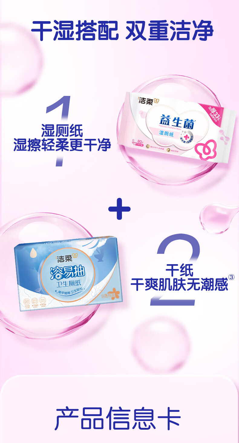 洁柔 JS285-04E 益生菌湿厕纸80片*4包/箱 8包/套 SH (单位：套) 详情图 13
