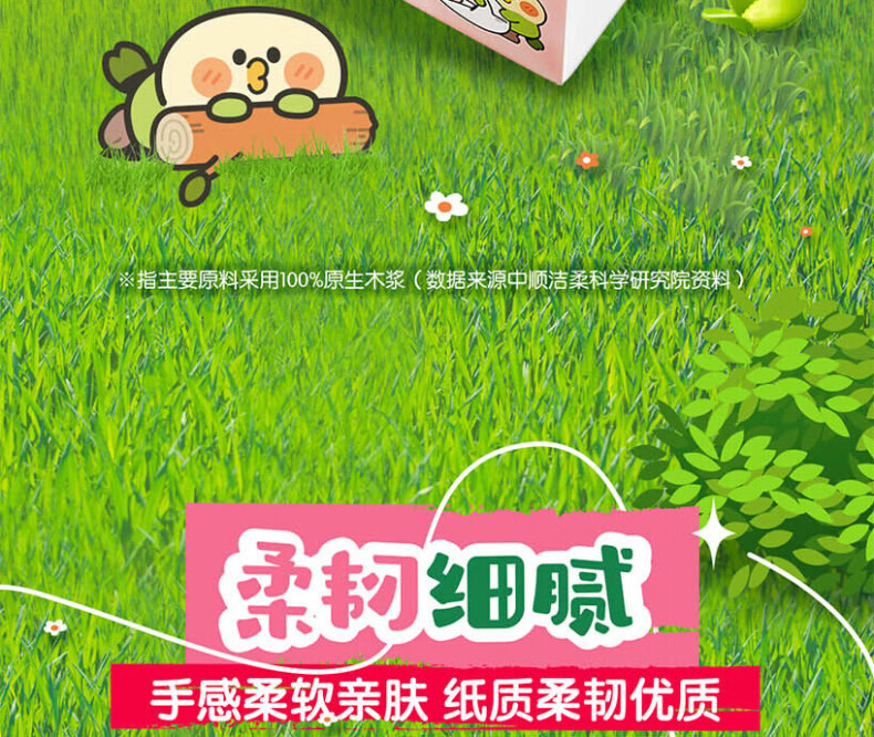 洁柔 PR286-30E 小鹦鹉3层100抽*30包 可湿水面巾纸 SH (单位：箱) 详情图 11