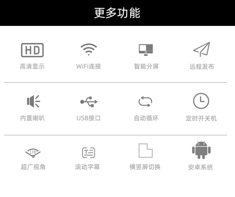 中银科技（BOCT）KT6510 65英寸壁挂广告机液晶高清显示器（台） 详情图 3