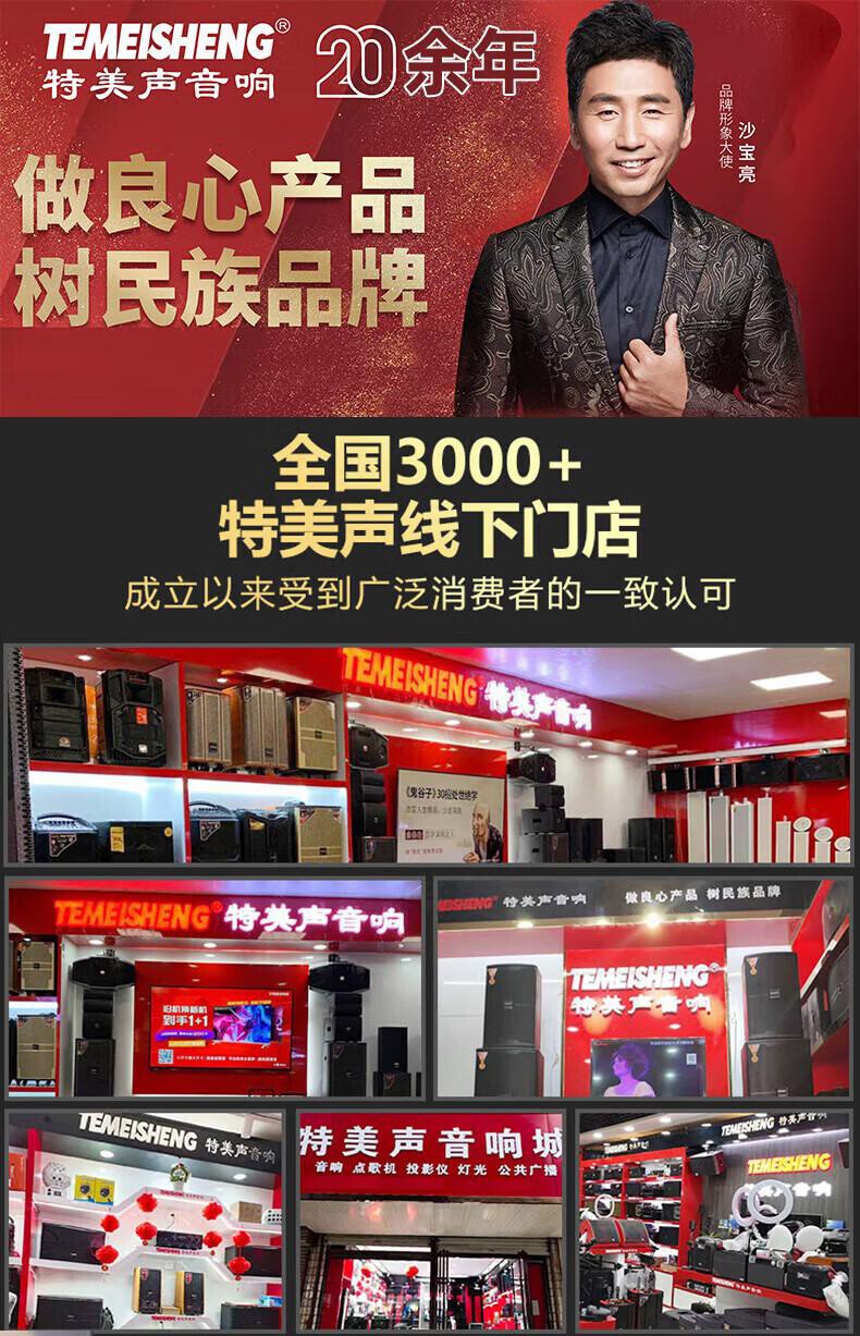 TEMEISHENG特美声QX-1229专业广场舞音响 会议音响 拉杆音箱 户外音响 标配无线麦克风扩音器 精致露营 详情图 1