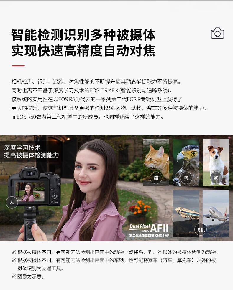 佳能 EOS R50 微单数码相机（套） 详情图 17